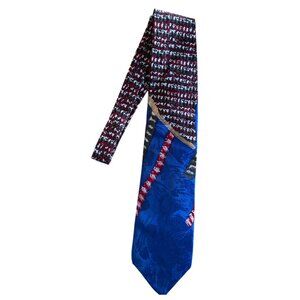 Coogi Australia 100% Silk Tie Multicolor Abstract Design Made in USA